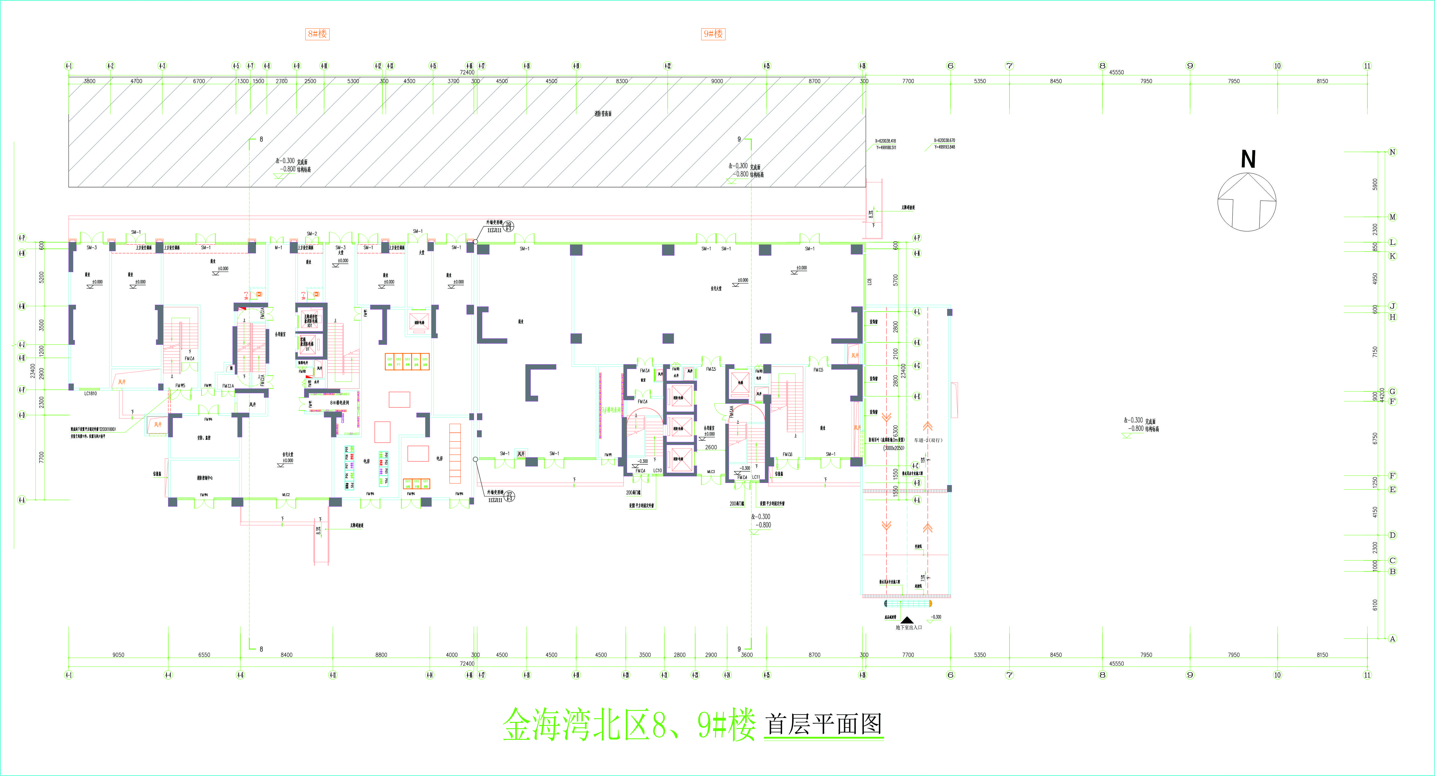 金海灣北區(qū)8、9#樓首層平面圖.jpg